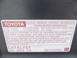 2008 TOYOTA CAMRY LE GRAY 2.4L AT Z18037